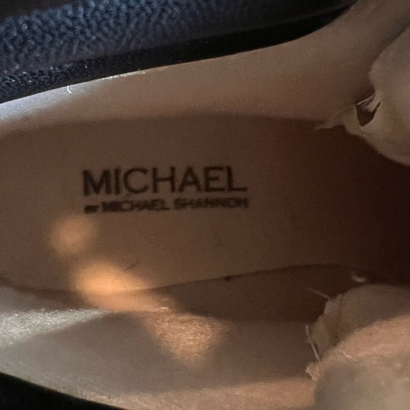 Michael by Michael Shannon Natacha Ivory Platform Moto Combat Boots Size 8 NEW - Picture 8 of 10